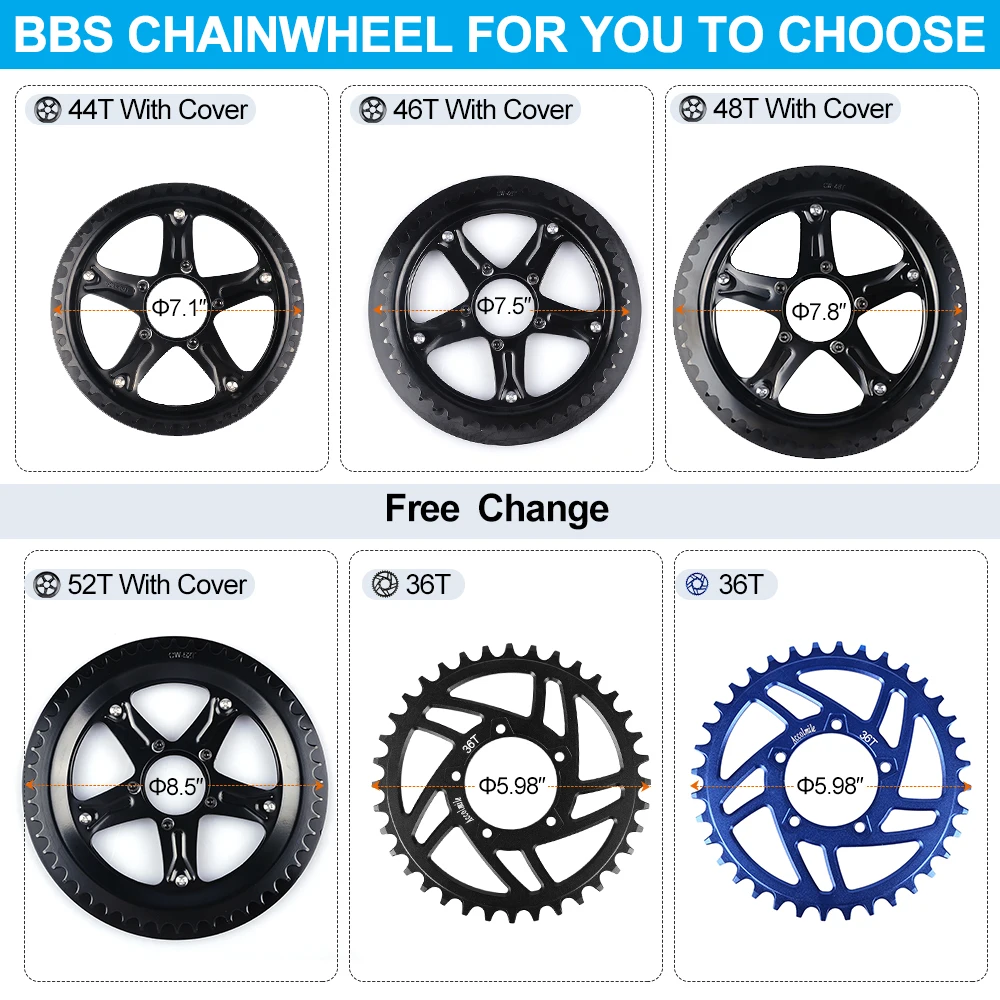 BAFANG 36V 350W BBS01B Mid Drive Motor Conversion Kit 8fun BBS01 Electric Bike Kits Bicycle Parts Engine |