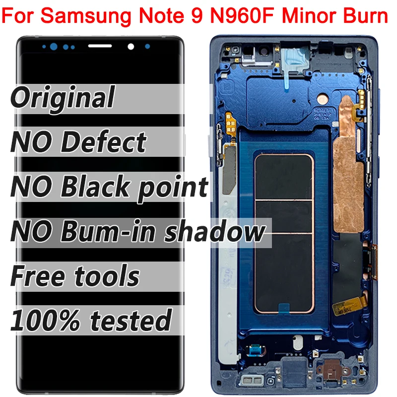 Original Amoled For Samsung Galaxy Note 9 LCD Display N960D N960F Touch Screen Digitizer For Samsung N960 Replacement Parts