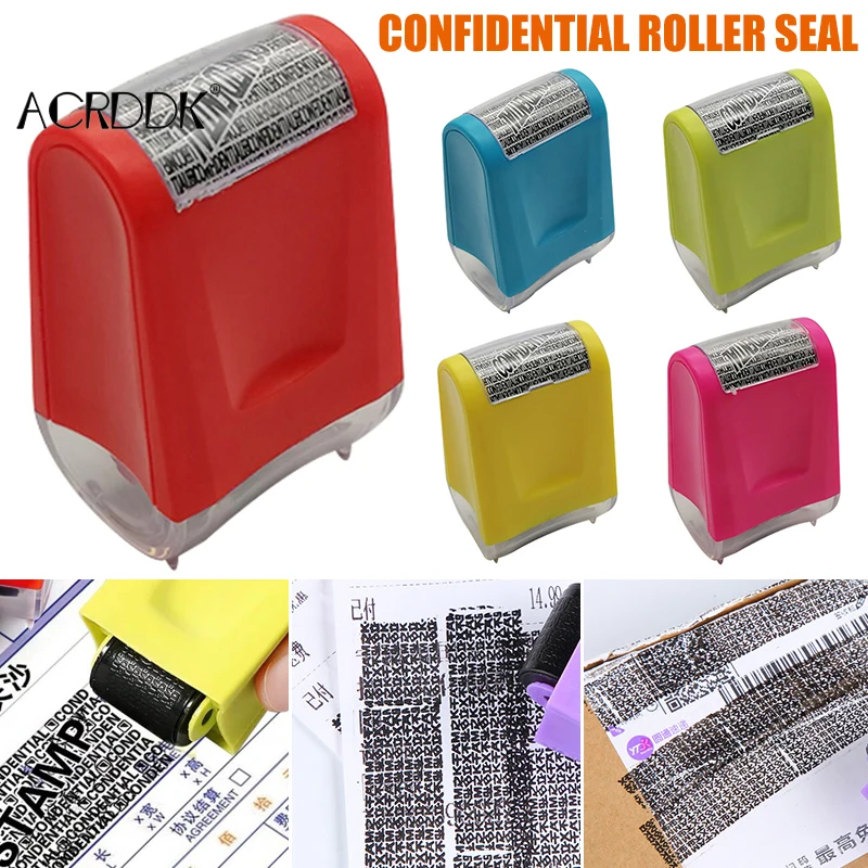 

Roller Identity Theft Protection Stamp for Guarding Your ID Privacy Confidential Data FL
