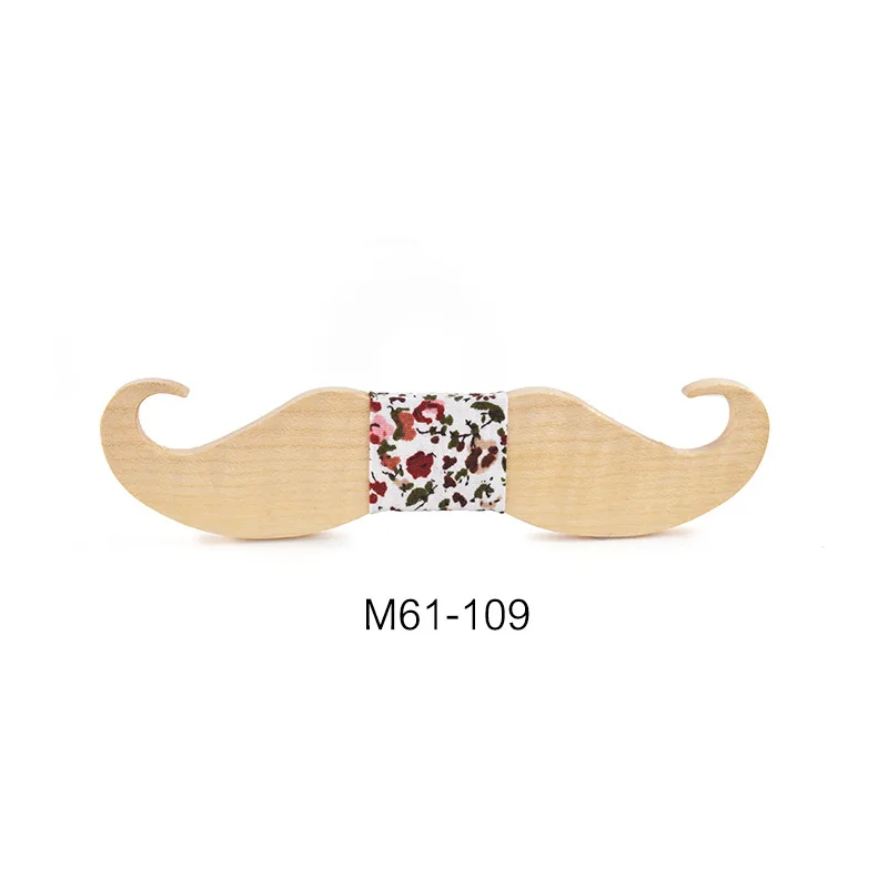 

Fashion Wooden Bow Tie Men's Wedding Beard Tie Formal Party Bridegroom Wedding Men Accessories