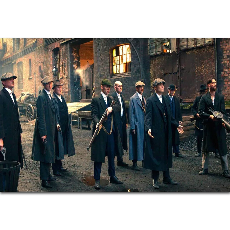 MQ3497 Peaky Blinders Cillian Murphy США ТВ-шоу Серии художественный плакат Шелковый Холст украшение дома стены комнаты картина печать - Цвет: Picture 012