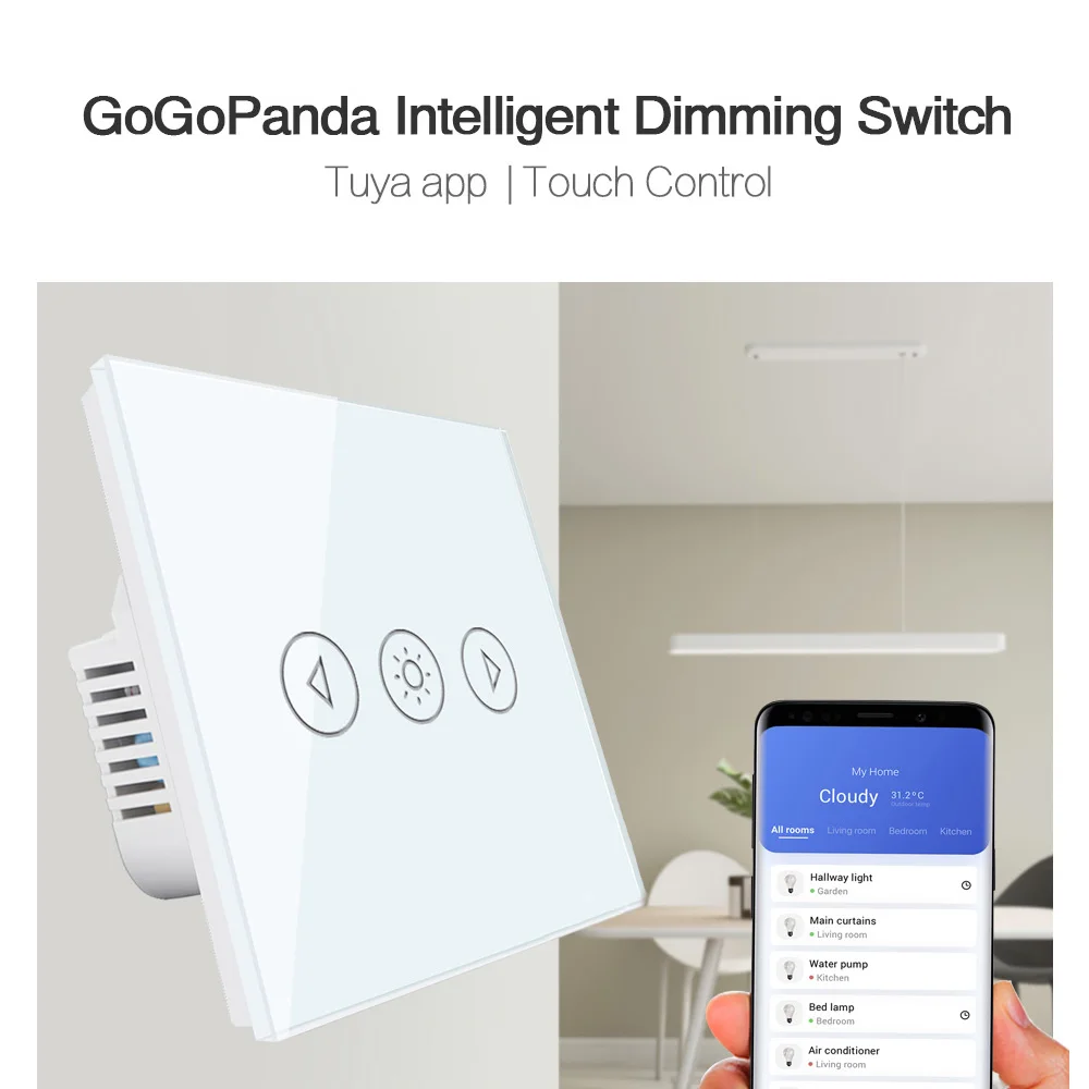 ЕС Стандартный Светильник диммер Wifi приложение управление сенсорный