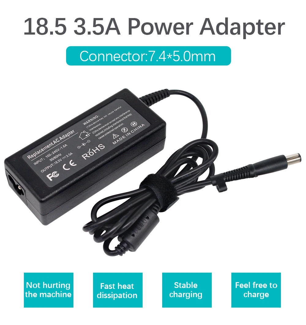 18,5 V 3.5A адаптер переменного тока зарядное устройство для hp Probook 4420s 4430s 4440s 4510s 4525s 4530s 4535s 4545s 4730s 6360b 6450b 6455b 6460b 65w