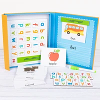 children 3d magnetic book word spelling game english alphabet letters cards early education literacy toys for baby kids gifts