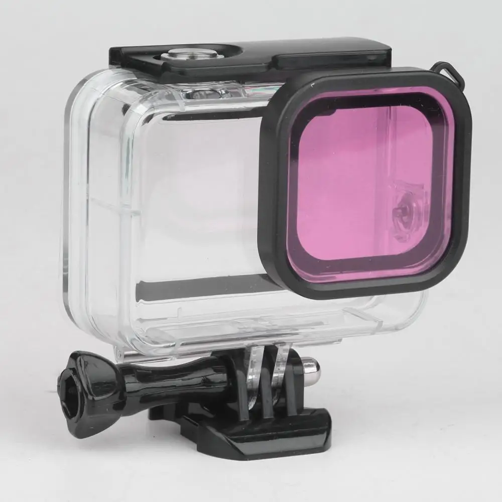 Для GoPro HERO 8 черный супер костюм Корпус чехол аксессуары набор фильтров красный