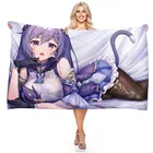 Пляжное полотенце из микрофибры, с мультяшным принтом