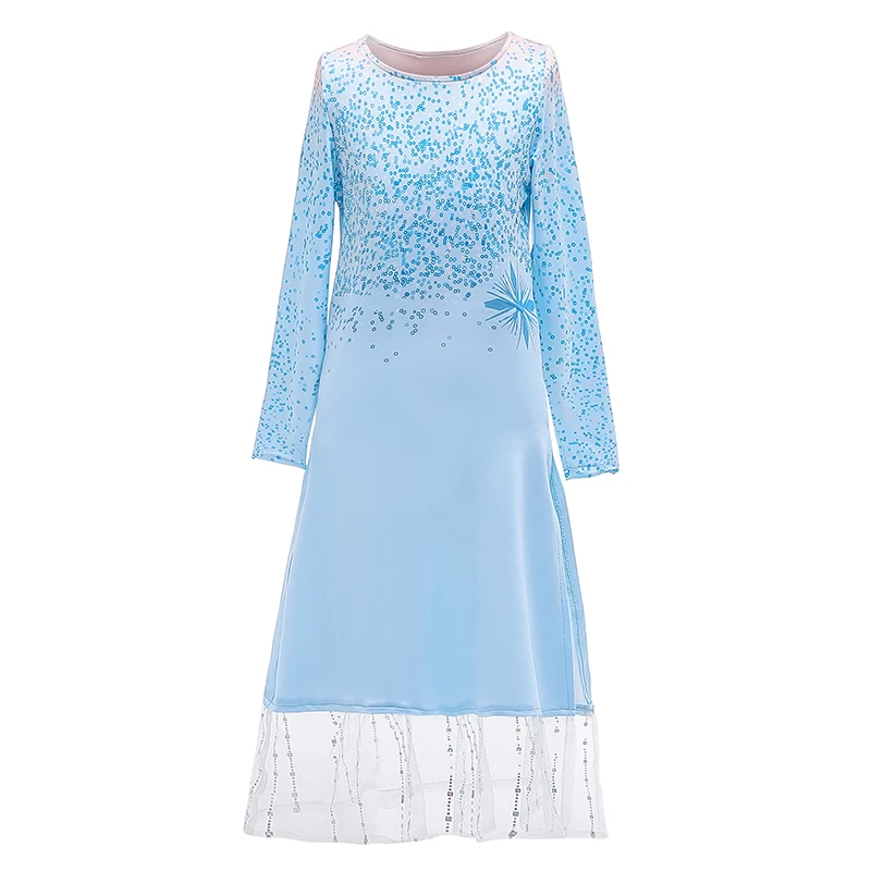 Elsa 2 Princess Dresses 2019 New Girls Dress Anna Clothing Christmas Custom Birthday Party Blue Evening | Детская одежда и обувь