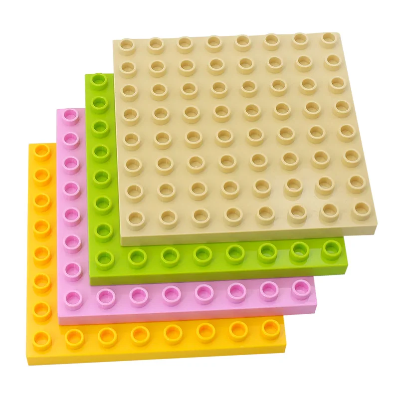 

Larger particles block 8 x 8 double floor 64 hole bottom scenario base bulk plastic toys accessories