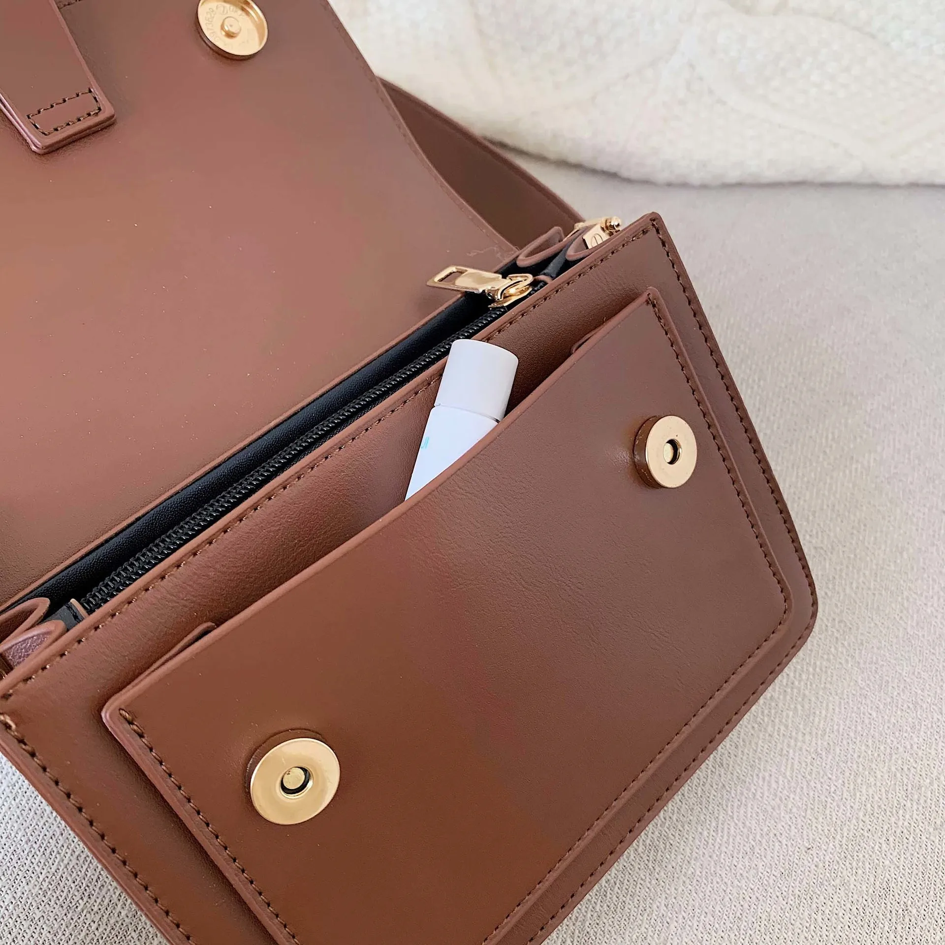 

Fall/winter New Shoulder Diagonal Pu Bag Ladies Casual Shoulder Bag Broadband Messenger Bag