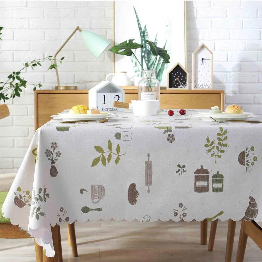 Пасторальная скатерть покрытие из ПВХ искусственная ткань пластиковая для стола