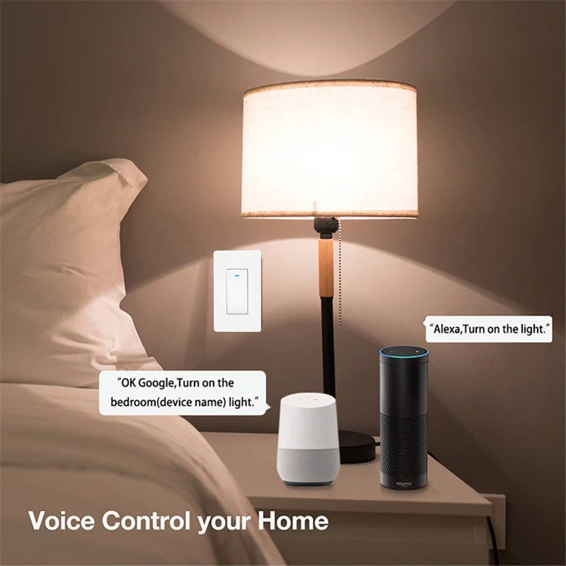 120 механический кнопочный переключатель Wi-Fi Tuya Smart Life APP Remote Hands-free Голосовое