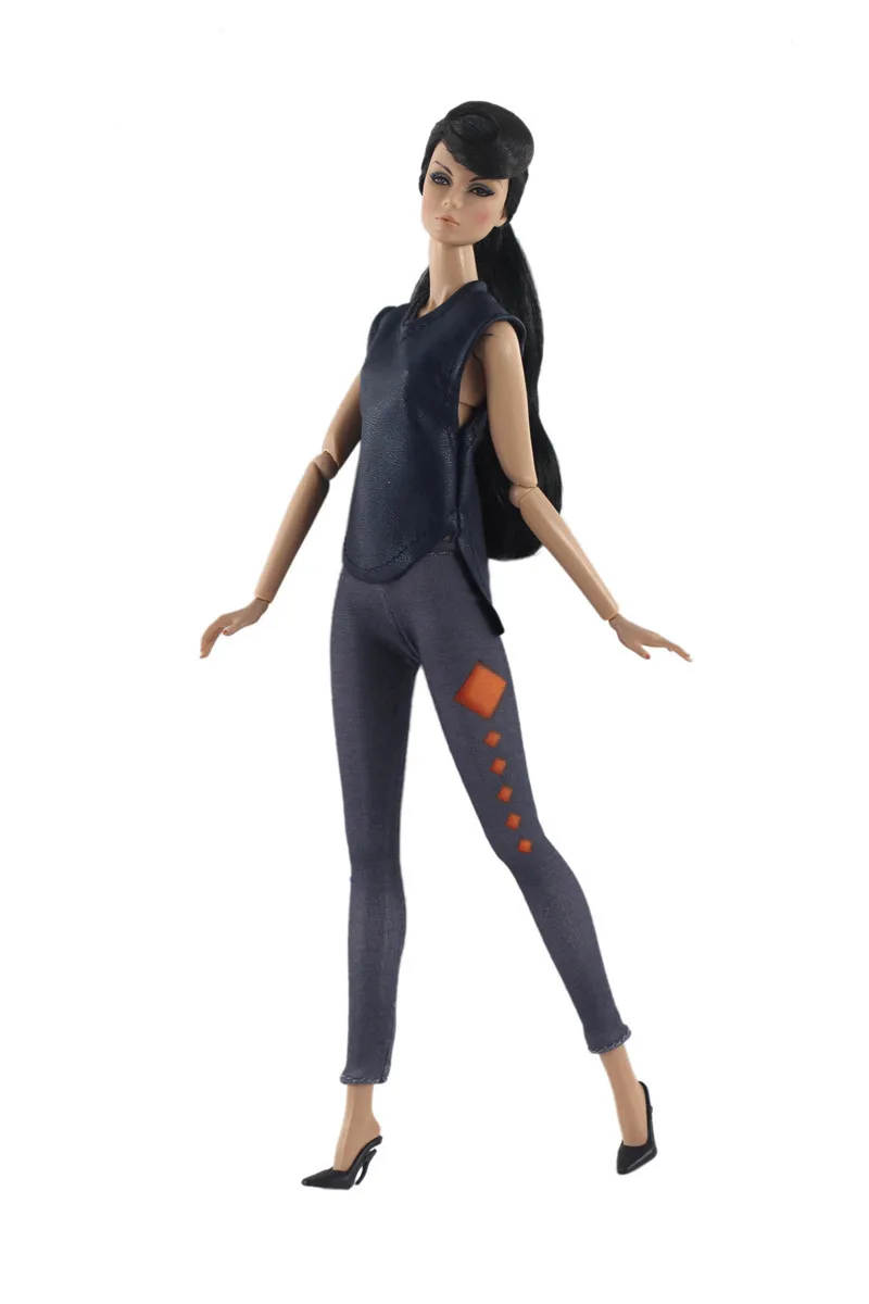 Винтажная повседневная одежда принцессы 2 шт./компл. кожаный жилет + брюки для