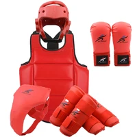 karate helmet adults child taekwondo pads uniform chest vest shin protector set boxing gloves sparring martial arts equipment