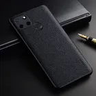 Чехол для Oppo Realme C12, из искусственной кожи, тонкий, в деловом стиле