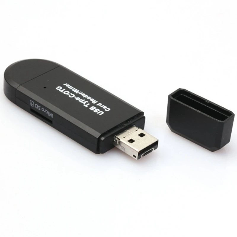 

Multi 3 in 1 Card Reader Smart OTG Micro-USB/USB2.0/Type C Adapter SD TF Memory Card Reader for PC