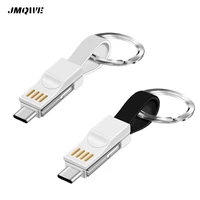 3 in 1 usb cable magnetic micro usb type c lighting cable for xiaomi 9 samsung a50 keychain portable charger phone usb c cables