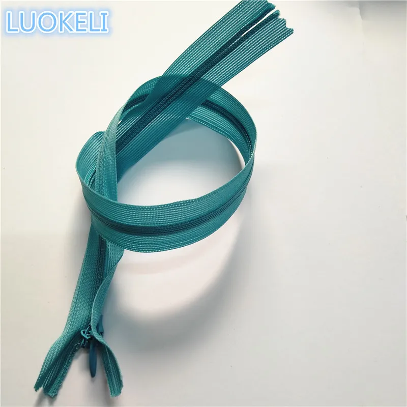 Lake Blue 30 см(12 дюймов) 10 штук 3# шелк скрытая молния пользовательский процесс шитья многоцветная опционально - Цвет: Lake Blue