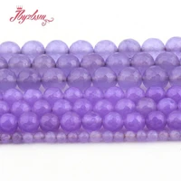 46810mm light purple jades round bead faceted stone beads spacer for diy necklace bracelets earring jewelry making strand 15