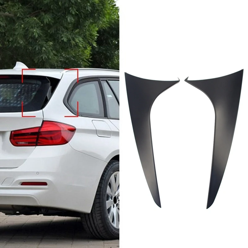 

Боковой спойлер для заднего стекла автомобиля-BMW 3 серии F31 Touring Wagon 2012-2018 наклейки на крышу бокового крыла матовый черный