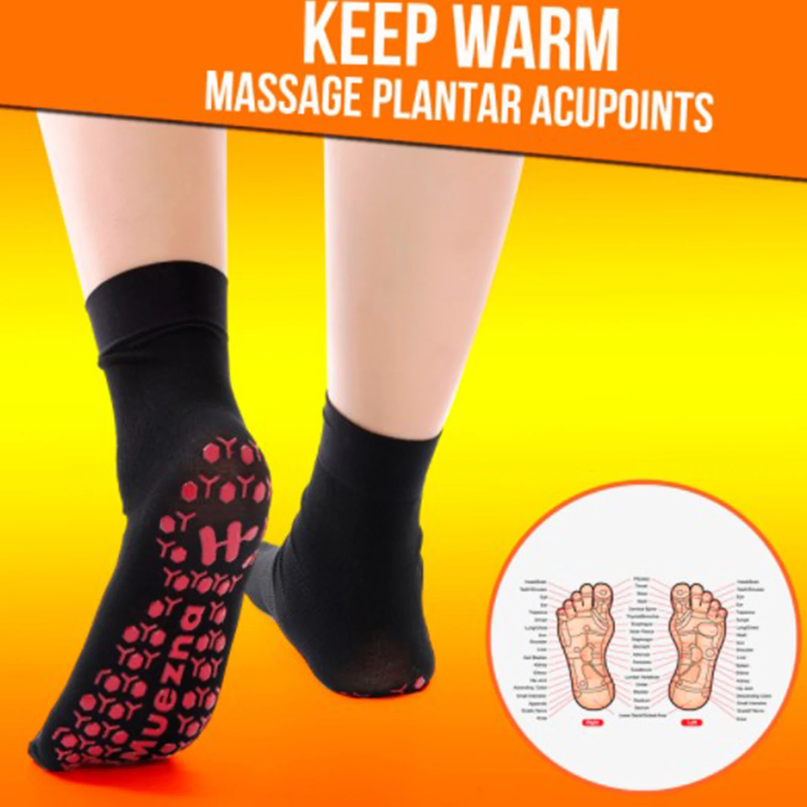 

Unisex Magnetic Therapy Self Heating Magnetic Socks Comfortable Breathable Winter Ski Yoga Fitness Thermal Sport Socks Dropship