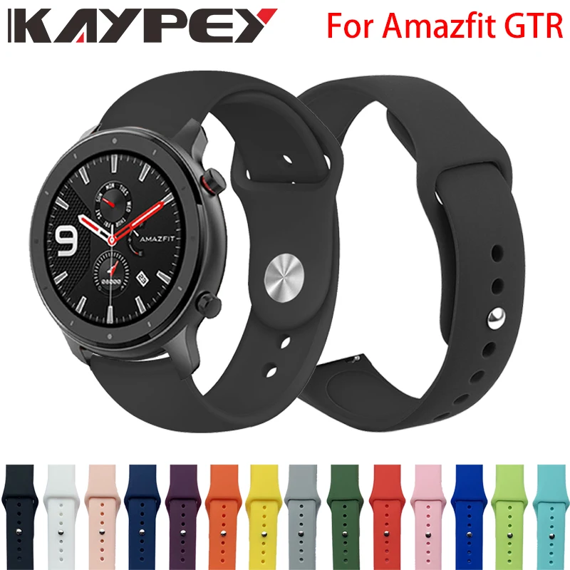 Силиконовый мягкий ремешок для Xiaomi Huami Amazfit GTR 42 мм Смарт-часы носимый браслет Amazfit gtr 47 мм ремешок для часов