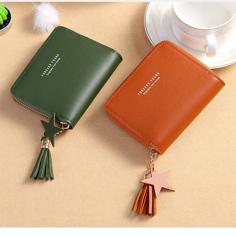 Новый кошелек в Корейском стиле простой квадратный женский короткий маленький