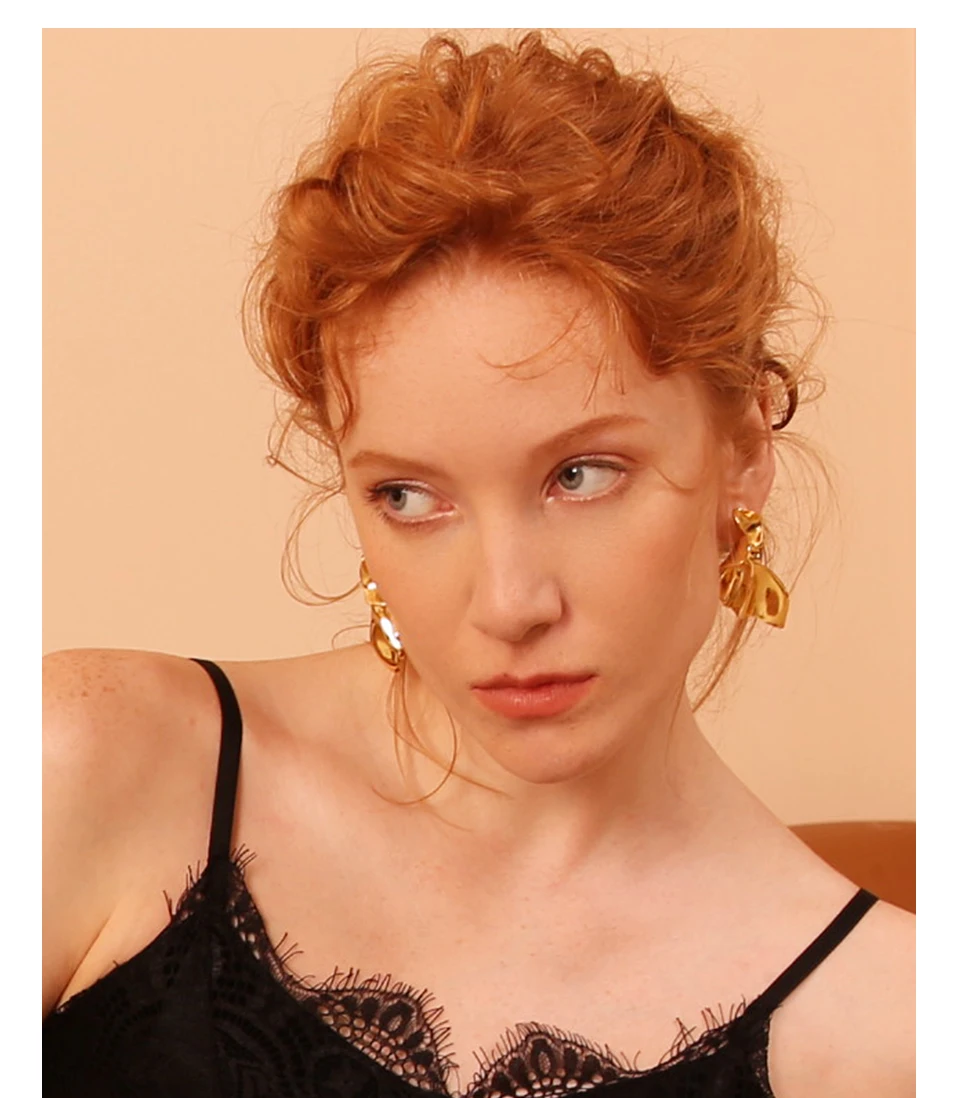 Enfashion, серьги-капли с крыльями ангела для женщин, золотой цвет, Букле д 'Орель, модные серьги, ювелирное изделие, EC181043