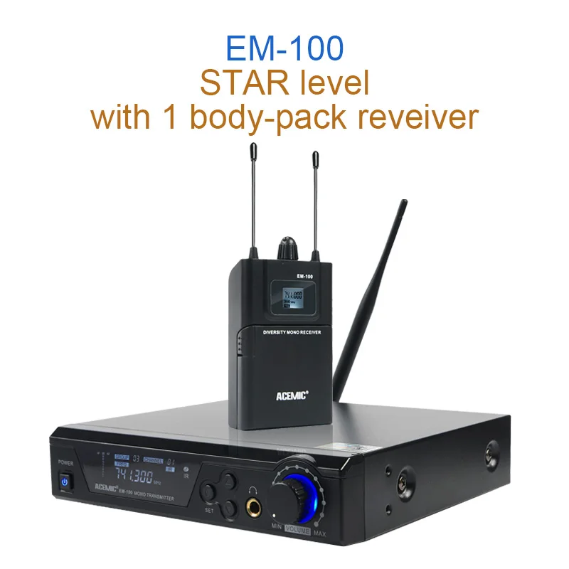 EM-100 MAMKO ME-3200 In Ear Monitor Беспроводная система профессиональная для сценического представления 150 м дальность передачи - Color: EM-100