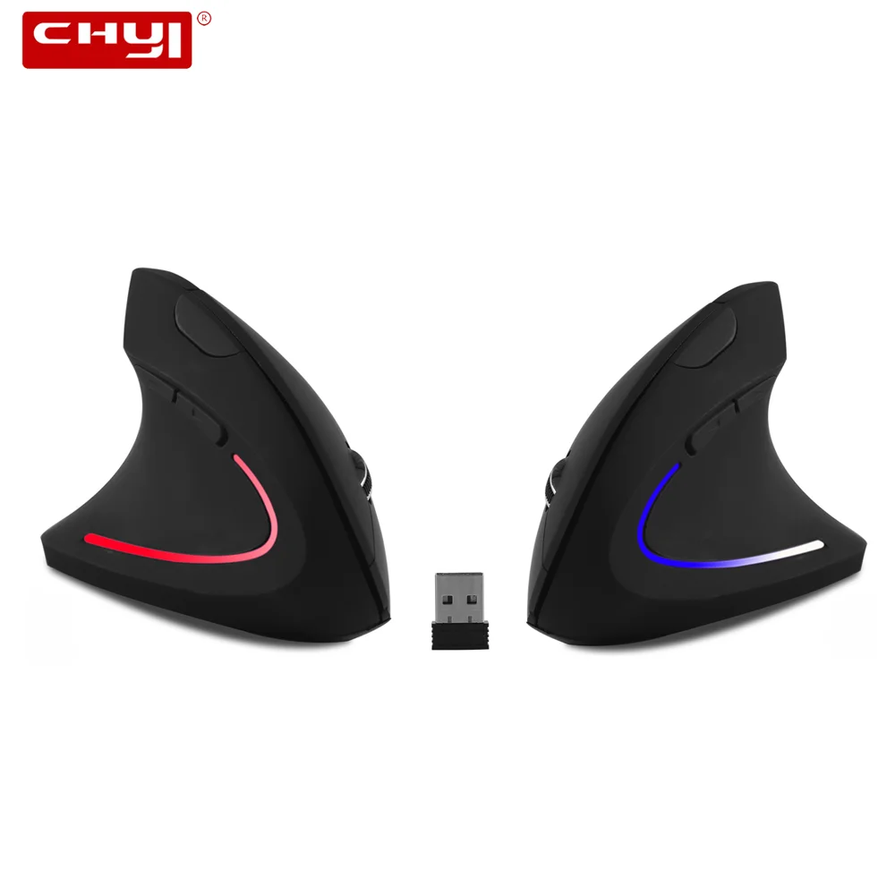 

Wireless Vertical Mouse Ergonomic Gaming Left&Right Hand Mause 2.4G 1600 DPI USB Optical Wrist Healthy Mice For PC Computer