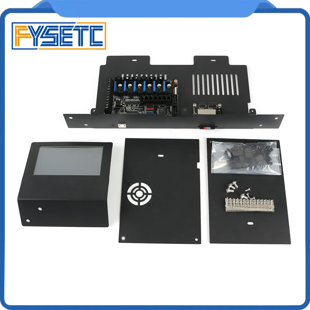 

Материнская плата FYSETC F6 V1.3, 6 шт., TMC2208 + 4,3 дюйма, сенсорный экран/Универсальный 12864, ЖК-дисплей, чехол для Ender-3