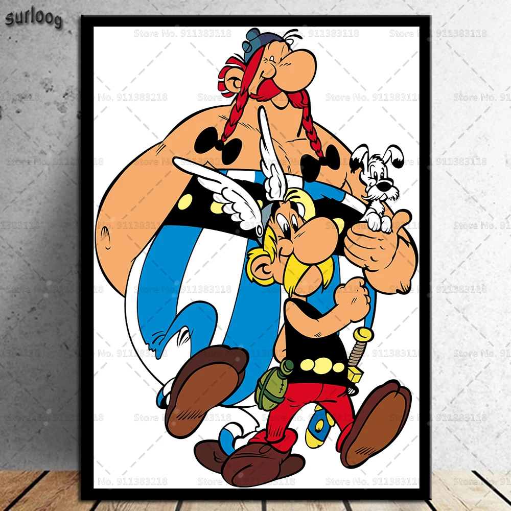 Классический комикс-постер Asterix Франция настенные художественные картины на