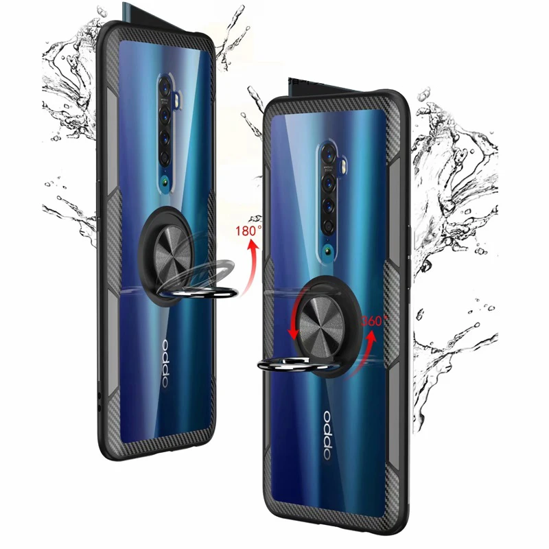 Чехол для OPPO Reno 2 прозрачный акриловый мягкий силиконовый автомобильный