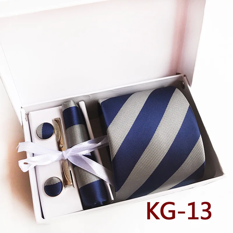 

Manufacturers stock new polyester business executive men's tie 6-piece gift box