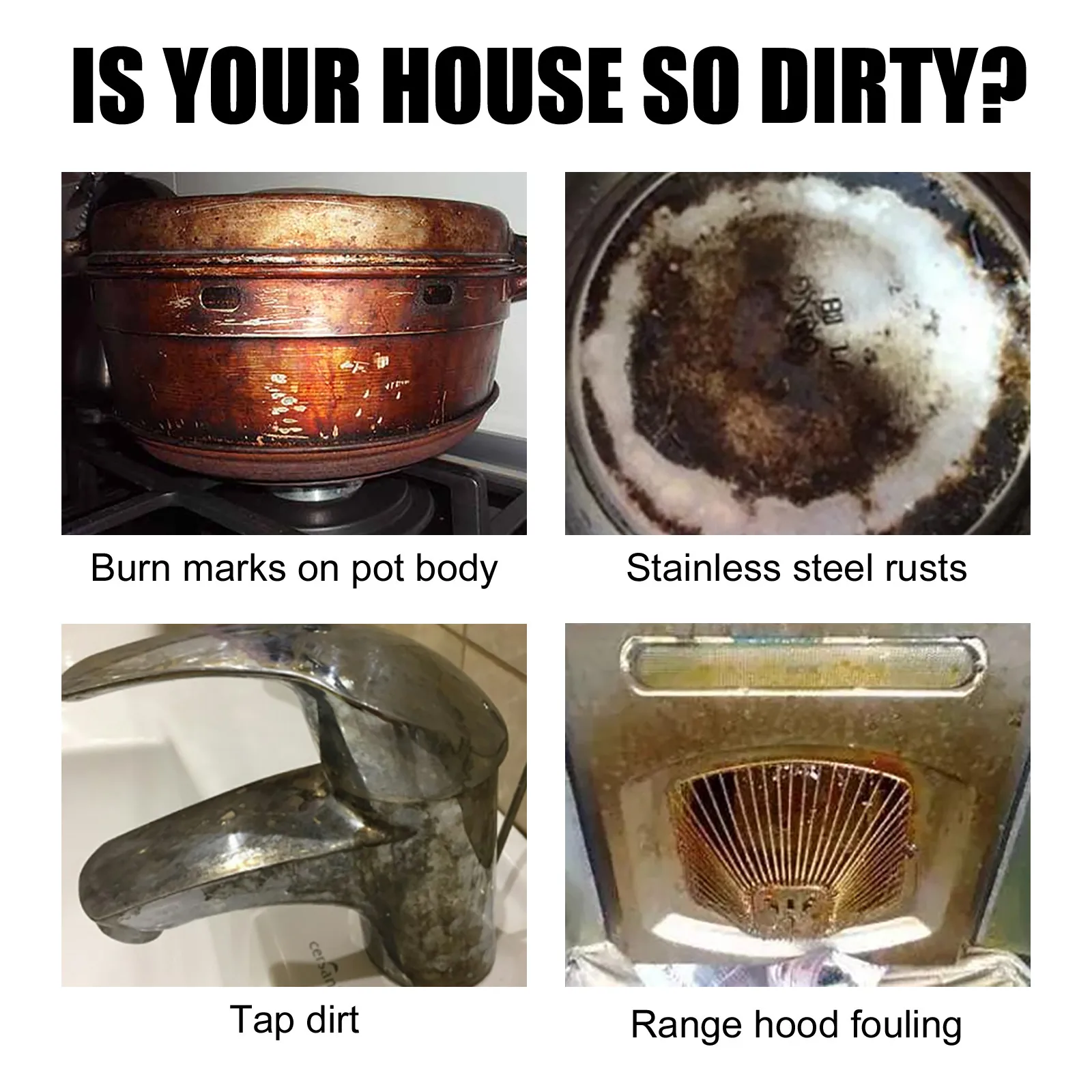 Многофункциональное средство для уборки кухни и дезодорирования 100 мл / 30 мл, нержавеющая сталь, очищающее средство для дома от жира и общего назначения.