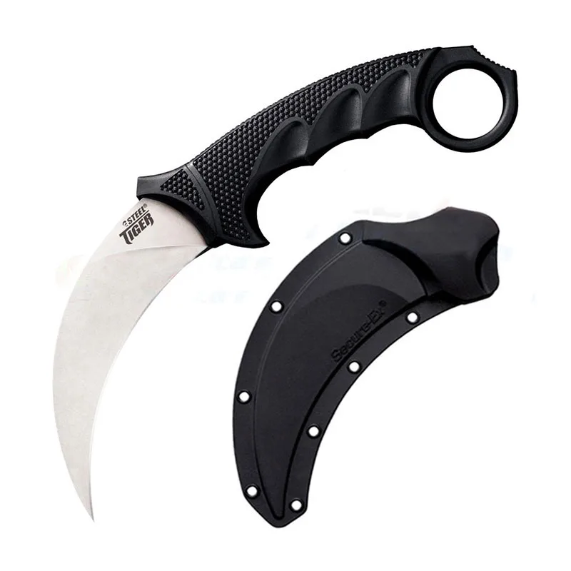 Боевой нож Mengoing в стиле милитари из холодной стали с тигровым когтем твердость 440