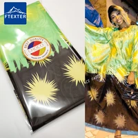 5 yadrs shiny printing bazin riche originl brocade 2021 new style for nigerigar women party dresses basin riche tissu material