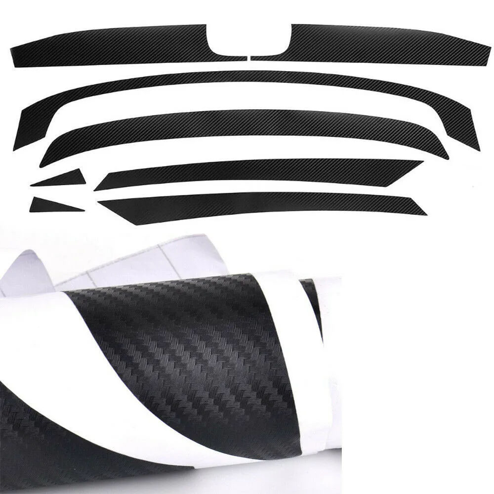 

1PC For Honda Civic 2016-2019 Grille Decal Car Carbon Fiber Texture Vinyl New Durable