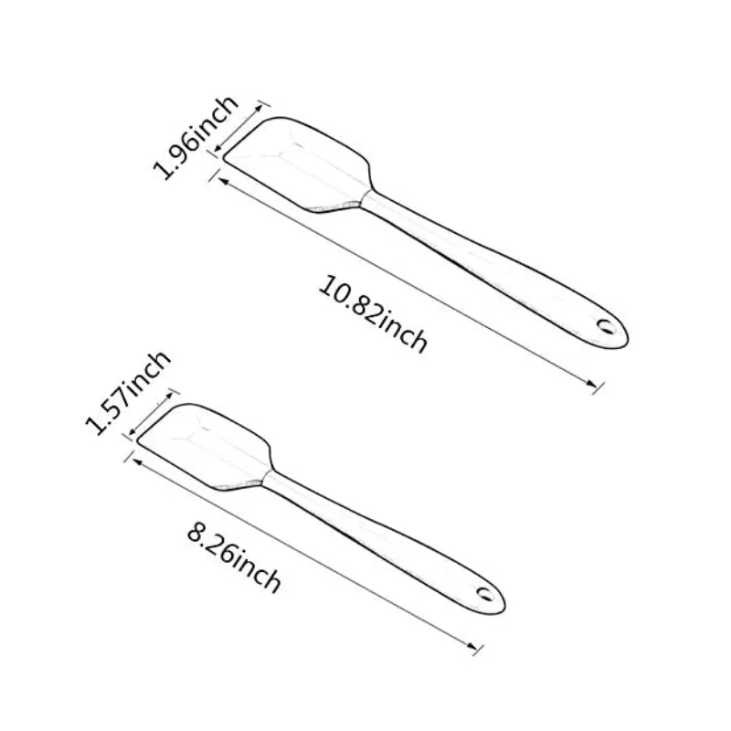 

Spatula Non Stick Baking Silicone Cake Flour Mixing Butter Scraper Cutter Kitchen Pastry Cooking Tool