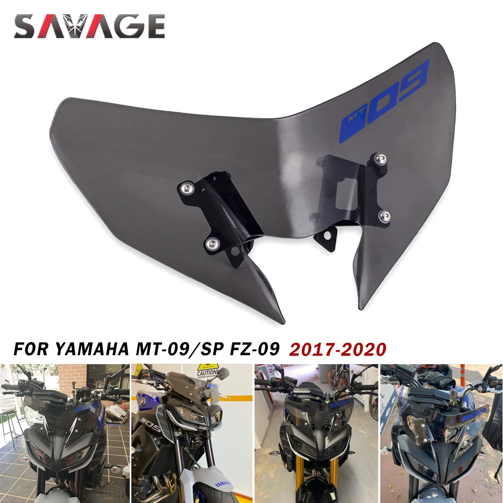 Ветровое стекло для YAMAHA MT09/SP FZ09 2017 18 19 2020 ветрозащитные дефлекторы