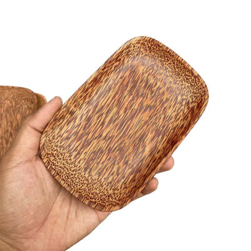 Кокосовая древесина для пищевых продуктов фруктовый торт тарелка конфет тарелки