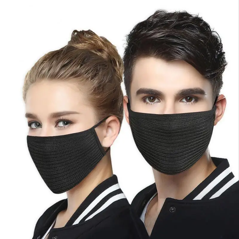 Men Women Cycling Face Mask Outdoor Winter Warm Ski Anti Pollution Anti-Dust Windproof Mouth Black Breathable | Спорт и развлечения