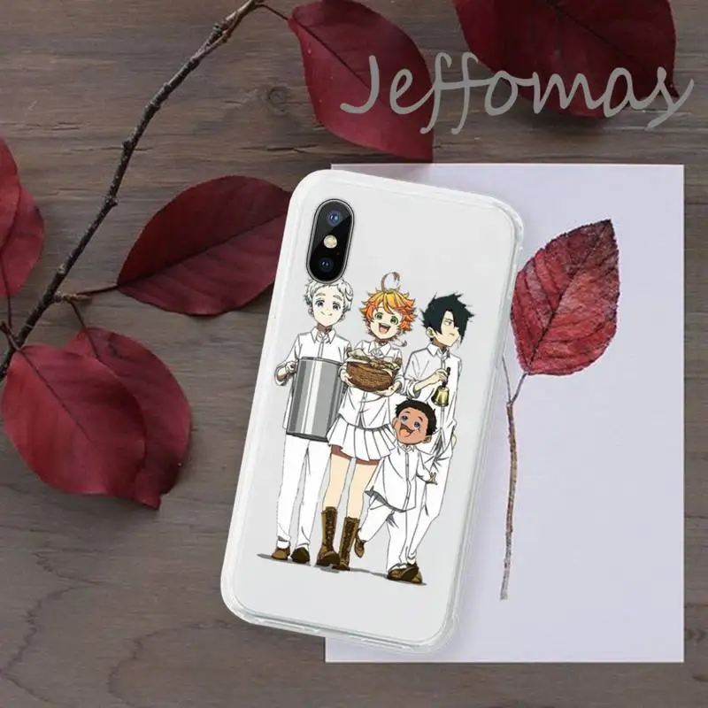 

Anime The Promised Neverland Phone Case Transparent for iPhone 11 12 mini pro XS MAX 8 7 6 6S Plus X 5S SE 2020 XR