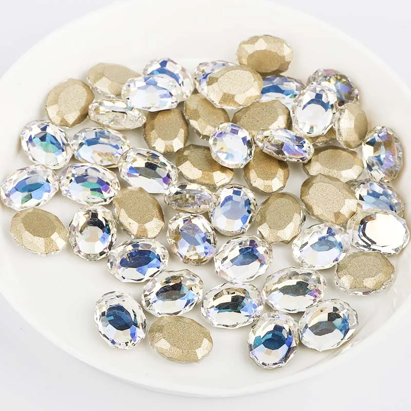 Голубой лунный свет зернистая форма плоская задняя сторона причудливые стразы