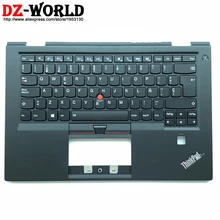 New C Cover Palmrest Upper Case With ES Spanish Backlit Keyboard for Lenovo Thinkpad X1 Carbon 4th Gen 4 Laptop 01AV200 01AV161
