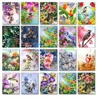 5D алмазная живопись Колибри, квадратная вышивка крестом, алмазная вышивка, животные, мозаика из бисера наборы изображений, домашнее украшение lx821