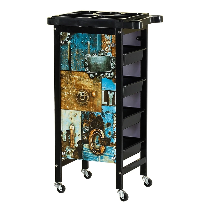 

Retro-retro hair cart, multifunctional beauty salon and barber cart