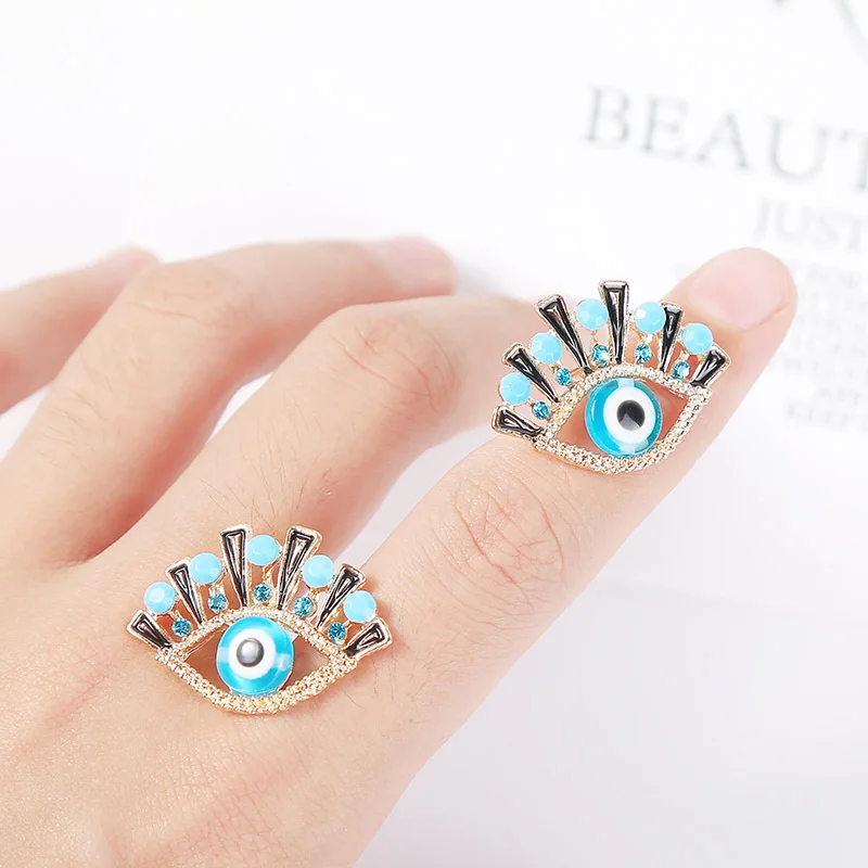 Модные серьги-гвоздики YAOLOGE от сглаза для женщин подарки девочек уникальные