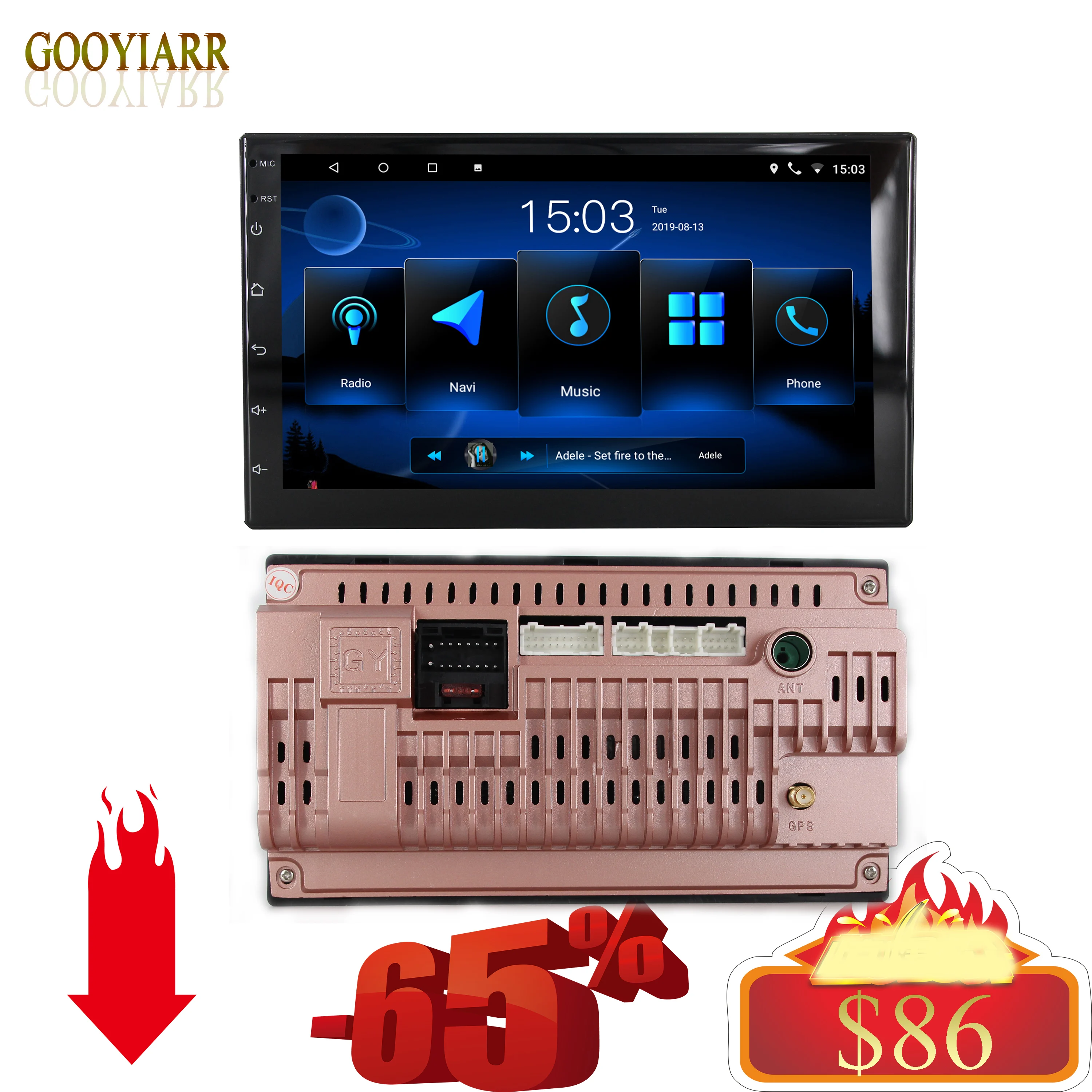 

Android8.1 car stereo radio universal gps navigation for toyota volkswagen nissan kia ford with BT WIFI music FM gps navigation
