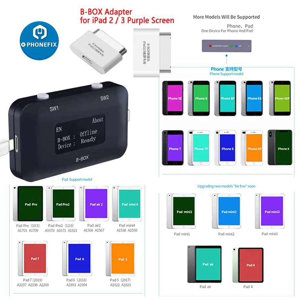 JC B BOX C3 DFU один ключ к фиолетовому для IOS A7 A11 iPhone и iPad разблокировка WIFI изменение NAND