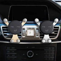 3 colors car phone holder cartoon air vent outlet universal car gravity bracket for mobile phone holder gps interior accessories